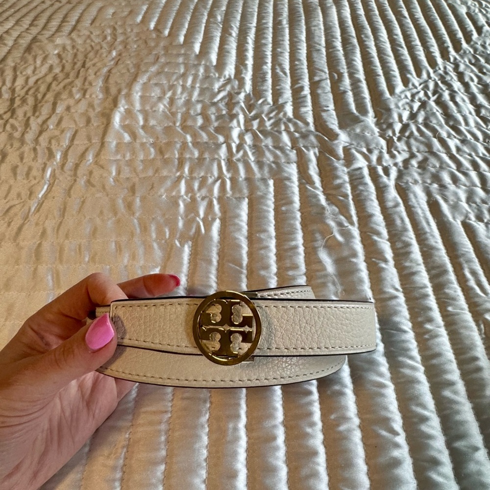 Tory Burch Cream and Gold Women's Belt